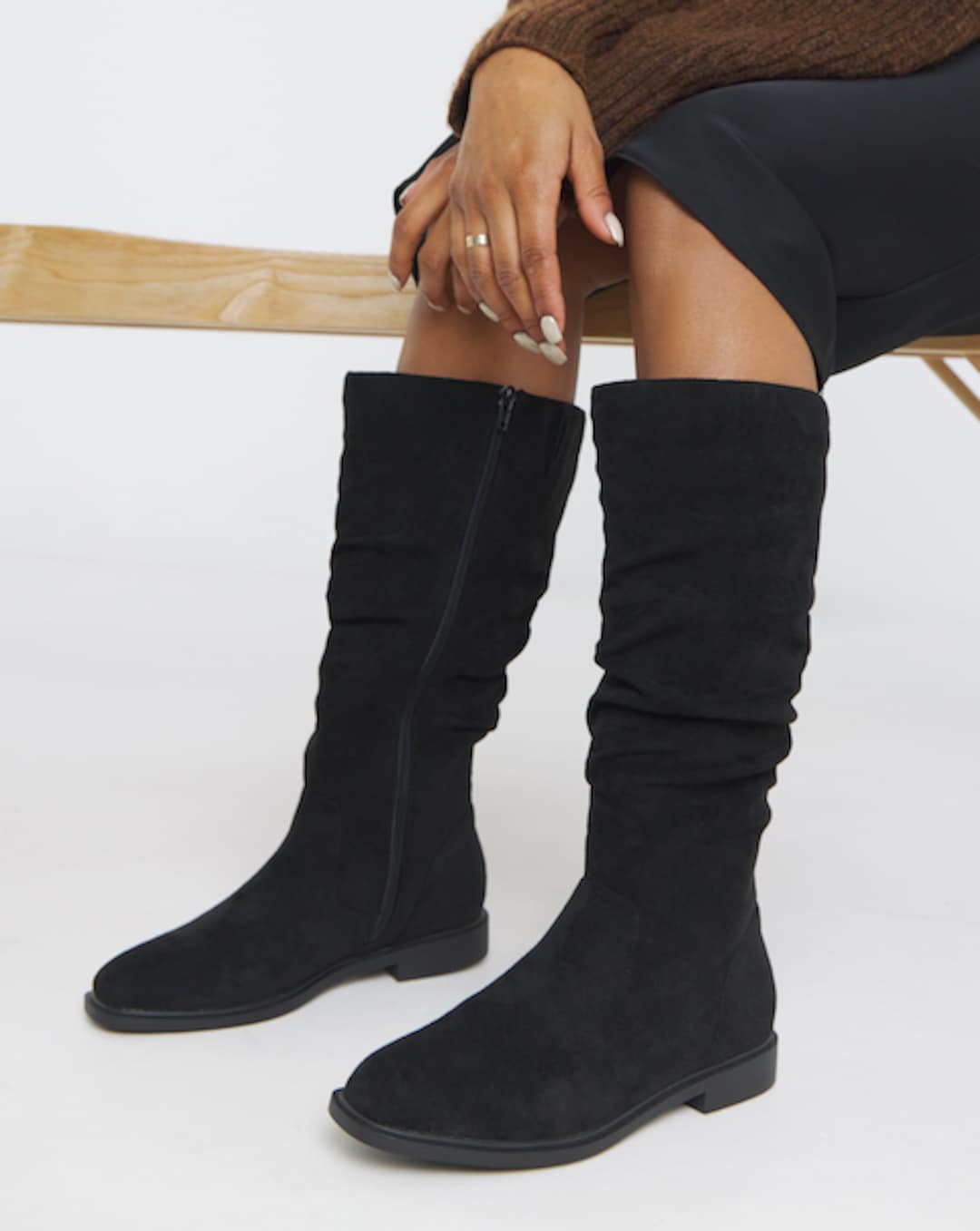 Women's Black Knee High Boots | Simply Be