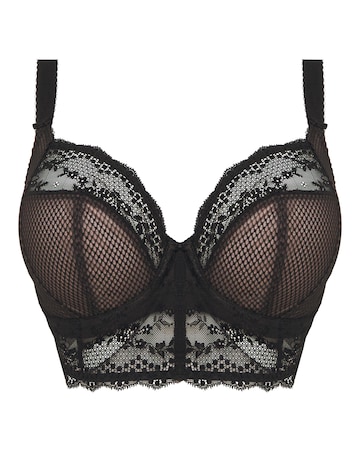 Elomi Charley Wired Longline Bralette Black