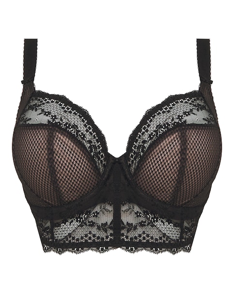 Elomi Charley Wired Longline Bralette Black