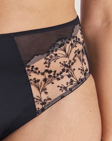 Pretty Secrets Penelope High Leg Knickers Black