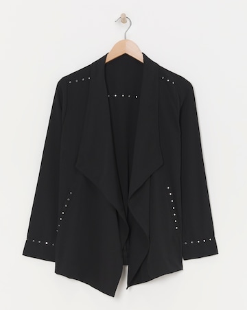 Religion Studded Waterfall Jacket