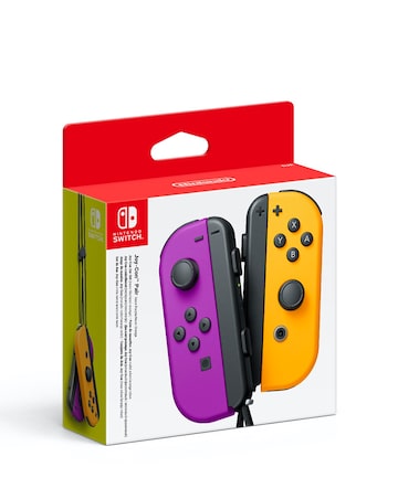 Nintendo Switch Joy-Con Controller Pair - Neon Purple/Orange