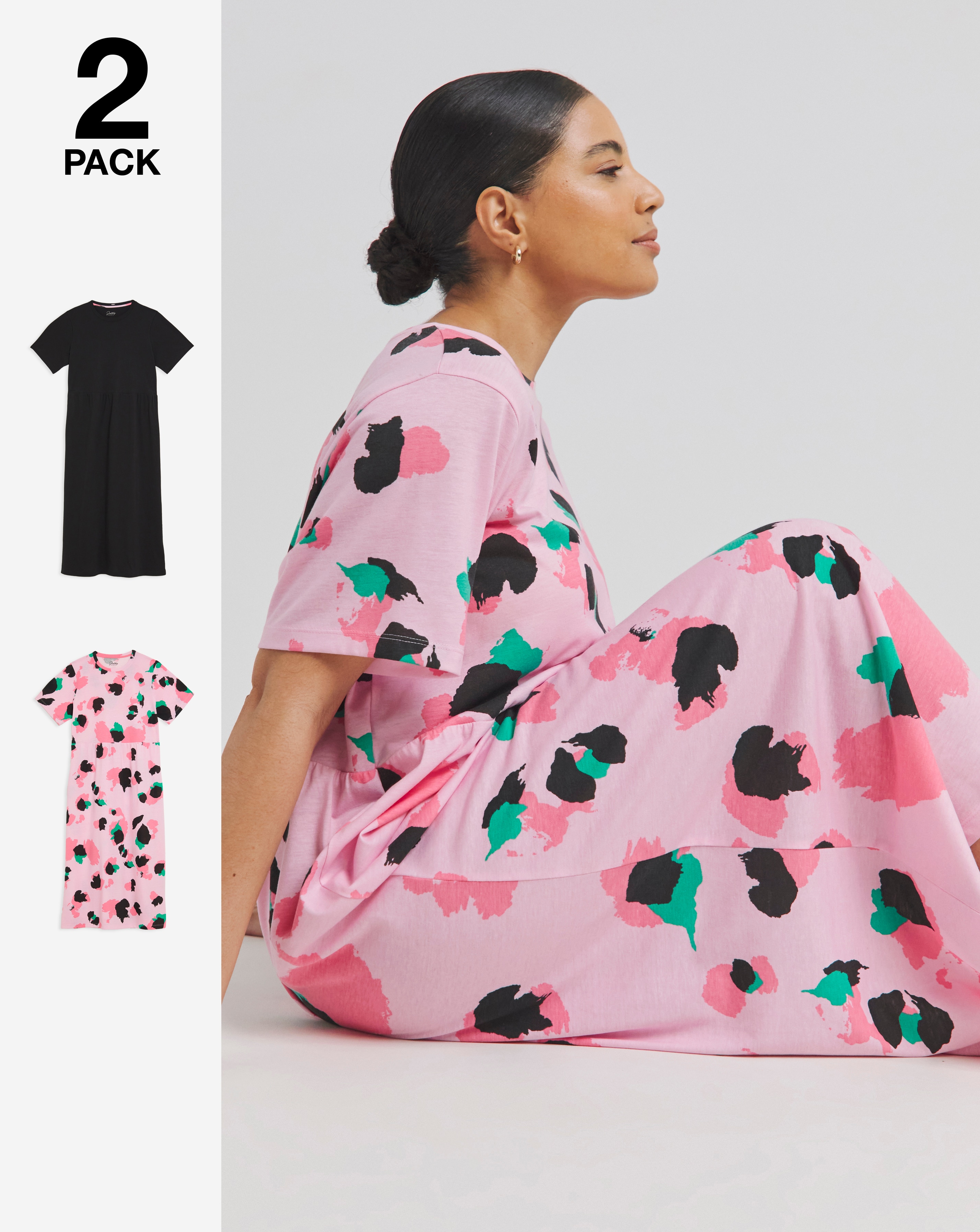 Pretty Secrets Value 2 Pack Maxi Nighties Simply Be