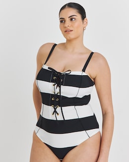Magisculpt Contour Bandeau Tummy Control Swimsuit