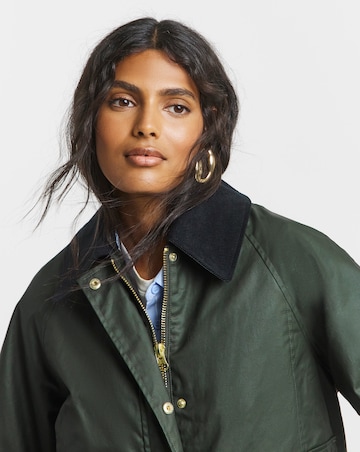 Simply Be Khaki Cord Collar Boxy Workwear Jacket