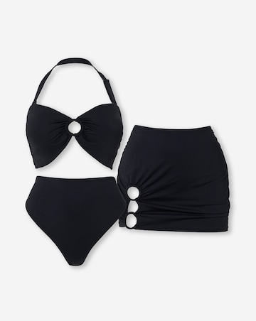 3 Piece Ring Detail Bikini Set