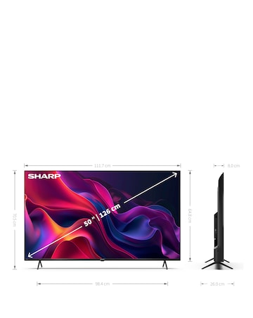 SHARP 4T-C50GK4245KB 50in 4K Ultra HD Smart TiVo LED TV with Freely