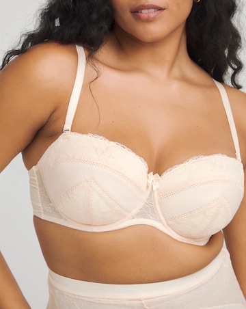MAGISCULPT Lace And Mesh Underwire Padded Multiway Bra B-F - Blush