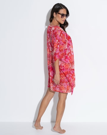 Pour Moi Chiffon V Neck Embellished Kaftan