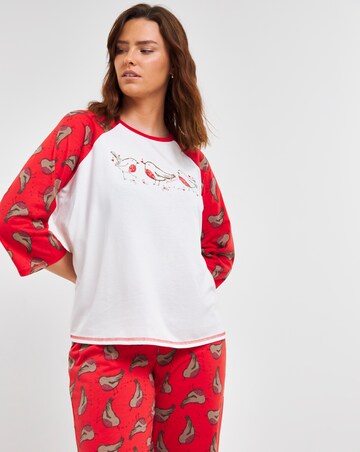 Joe Browns Festive Robin Pyjama Set