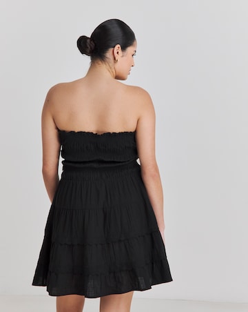 Beach To Beach Broderie Trim Mini Beach Dress