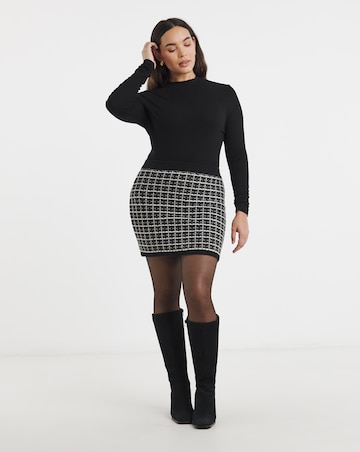 Boucle Knitted Mini Skirt Co-ord