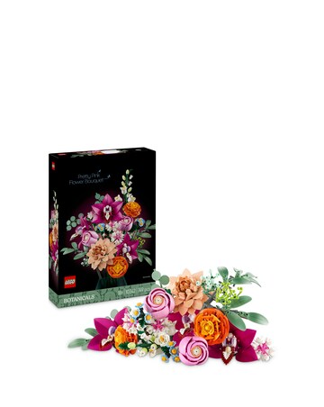LEGO Botanicals Pretty Pink Flower Bouquet Floral Decor, Building Kit 10342