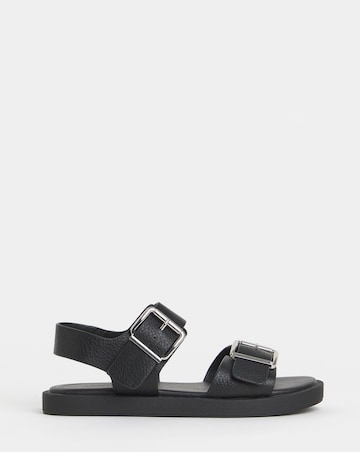 Heidi Two Part Buckle Comfort Sandals - Wide Fit (E)