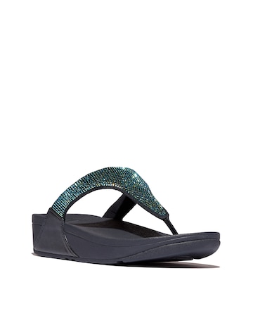 Fit Flop Lulu Crystal Toe-Post Sandals Standard Fit