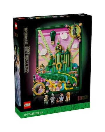 LEGO Wicked Emerald City Wall Art Aesthetic Fantasy Room Decor Gift 75685