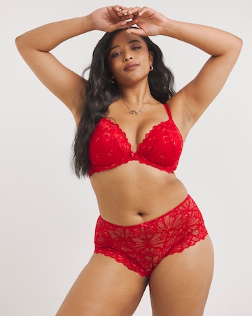 Pretty Secrets Butterfly Lace Padded Plunge Bra