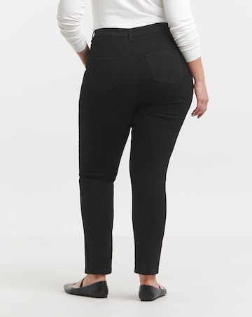 Black Highwaist Super Stretch Slim Jeans