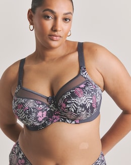Goddess Kayla Full Cup Wired Bra Charcoal