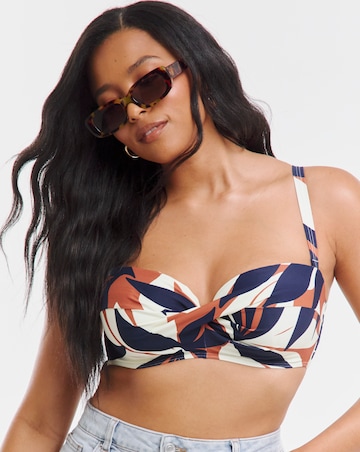 MAGISCULPT Twist Front Bandeau Underwired Bikini Top