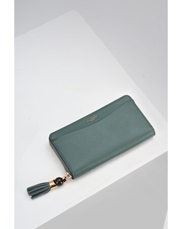 Luella Grey Capriana Steel Green Large Purse