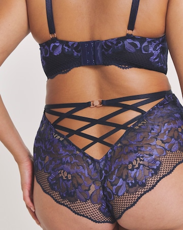 Amore Deep Brazilian Knicker Navy Blue