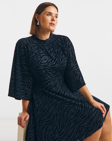 Blue Animal Devoure Skater Dress