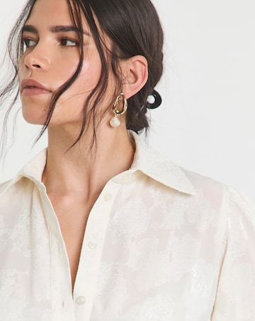 Flounce London Lace Frill Blouse