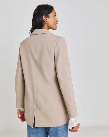 Mushroom Single Breasted Blazer