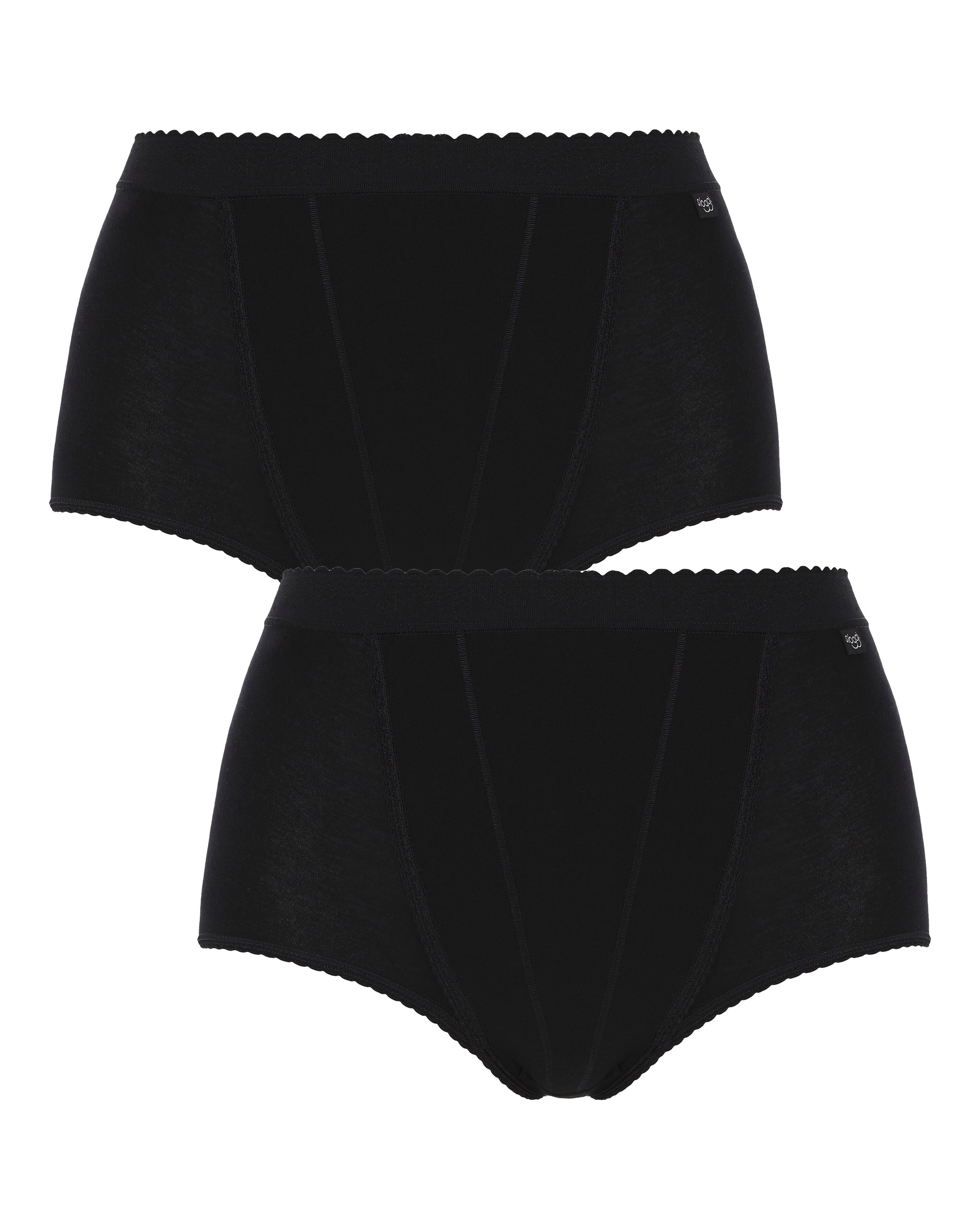 Sloggi (2 Pack) Light Control Maxi Knickers Black or White