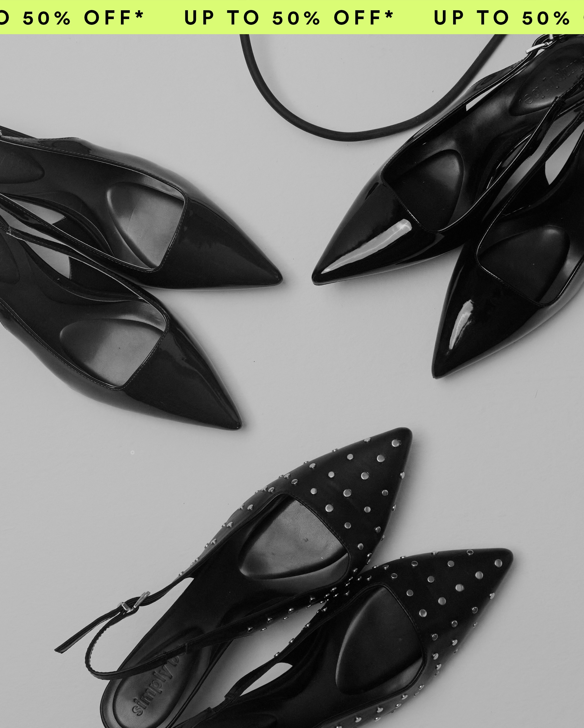 Up to 50% off footwear