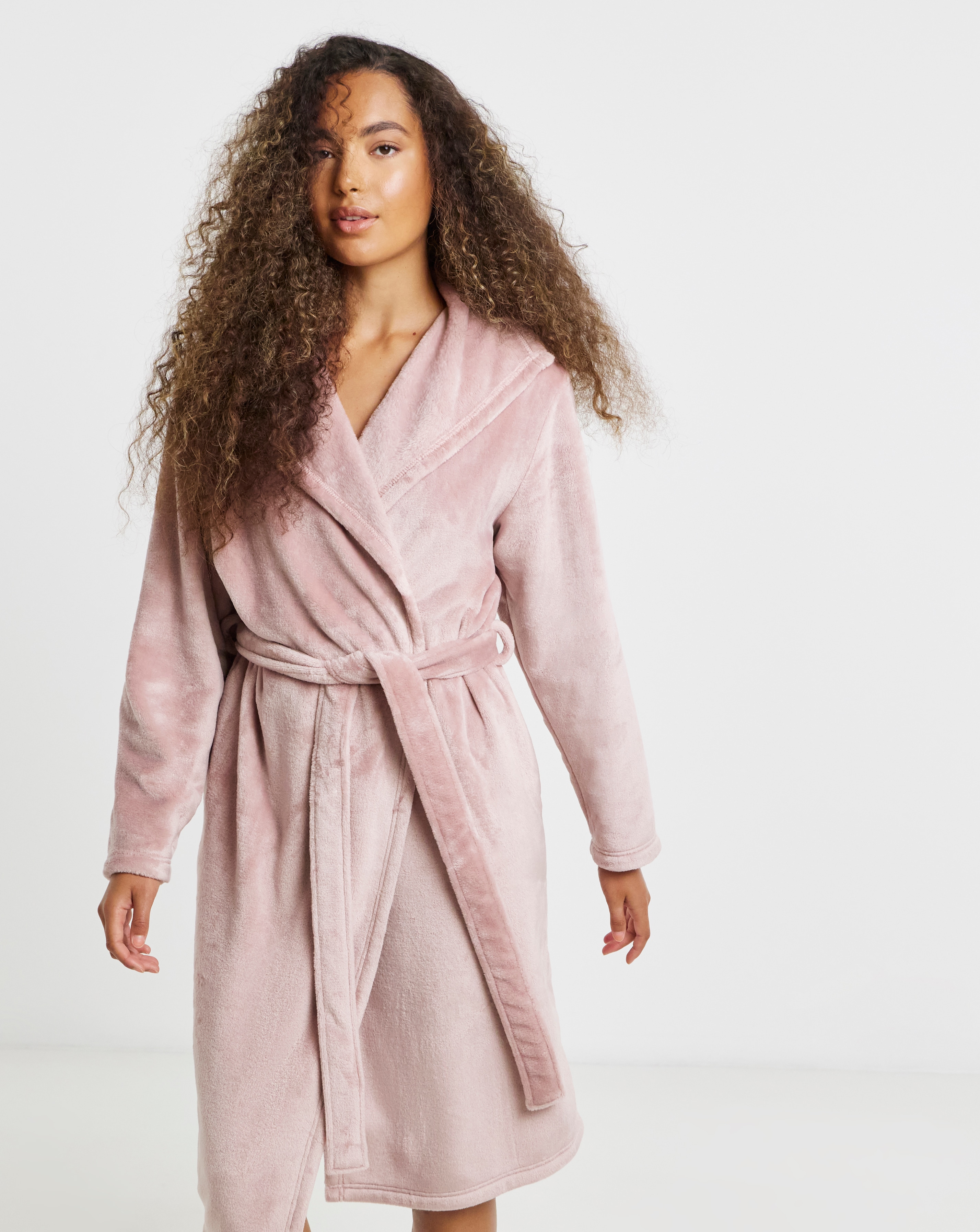jd williams ladies dressing gowns Pretty Secrets Fleece Dressing Gown