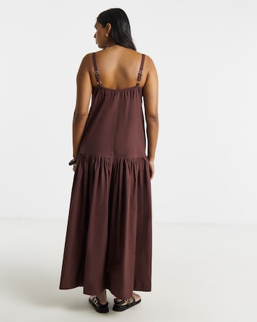 Chocolate Cotton Cami Dress