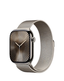 Apple Watch Series 10 GPS/Cellular 46mm Natural Titanium Case, Milanese Loop M/L