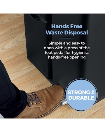 Tower 60L Recycling Bin with 3 Individual Compartments