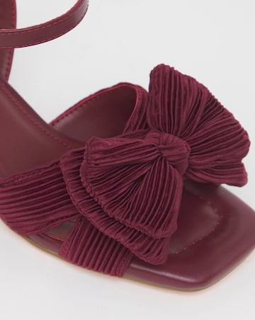 Monet Double Bow Low Block Heels - Extra Wide Fit (EEE)