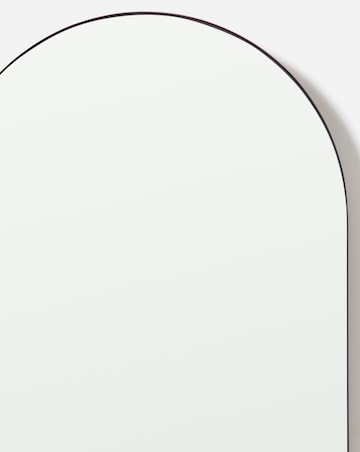 Black Slim Arched Leaner Mirror