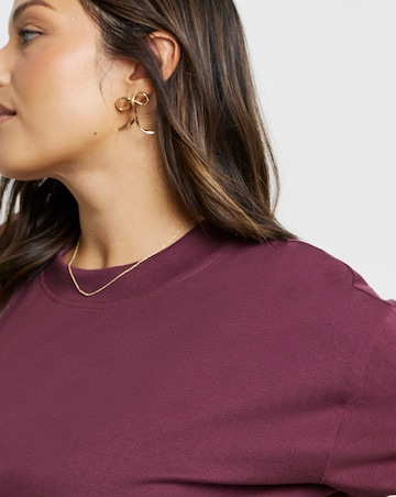 Burgundy Wide Long Sleeve Top