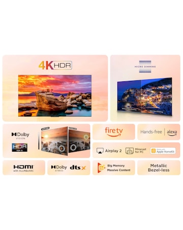 TCL 43In 43PF650K LED 4K HDR PRO Smart Fire TV with Freely