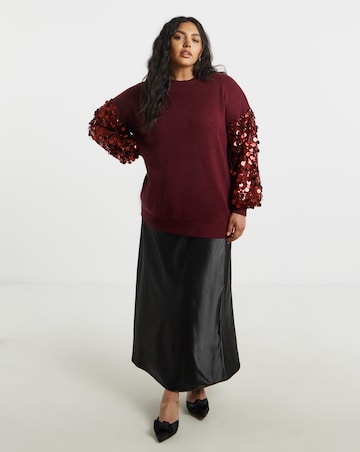 Lovedrobe Sequin Sleeve Jumper