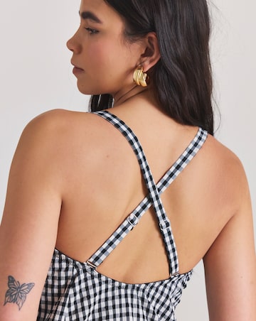 MAGISCULPT Gingham 360 Degree Shaping Swimdress