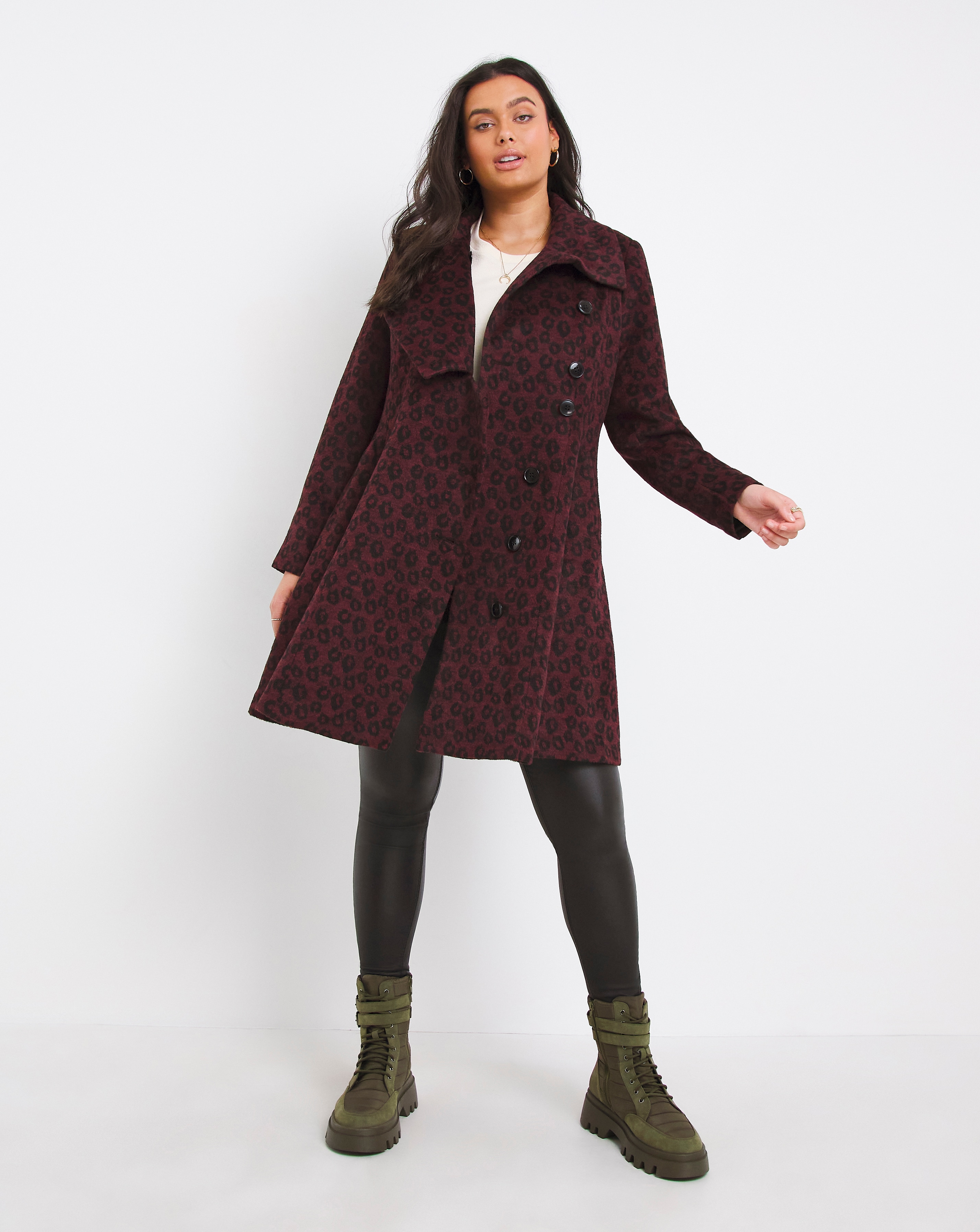 Jasmine relaxed coat clearance