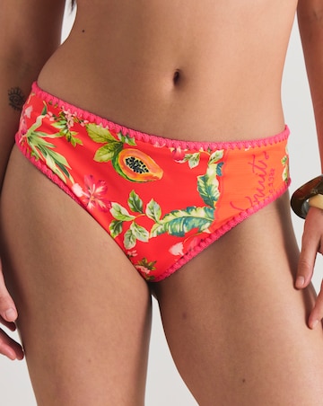 Figleaves Fruit Print Midi Bikini Bottoms