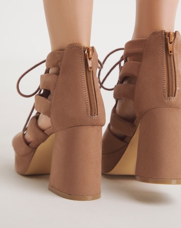 Ava Strappy Shoe Boot - Wide Fit (E)