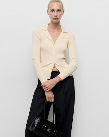 MANGO COLLARED CARDIGAN