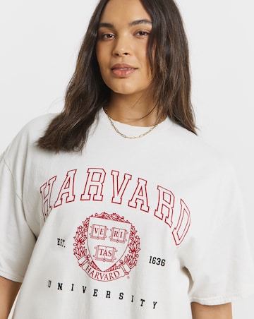 Ecru Harvard License T-Shirt