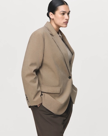 Mango Check Blazer