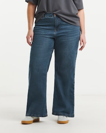 Vintage Blue 24/7 Stretch Wide Leg Jeans