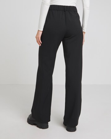 Wide Leg Tailored Workwear Trousers Long