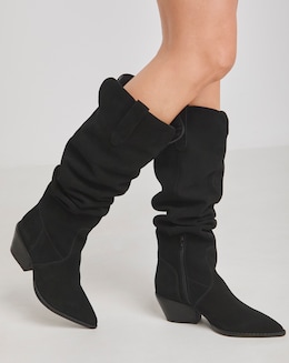 Kairo Suede Over Knee Multi Wear Western Boots - Wide Fit (E) & Super Curvy Calf